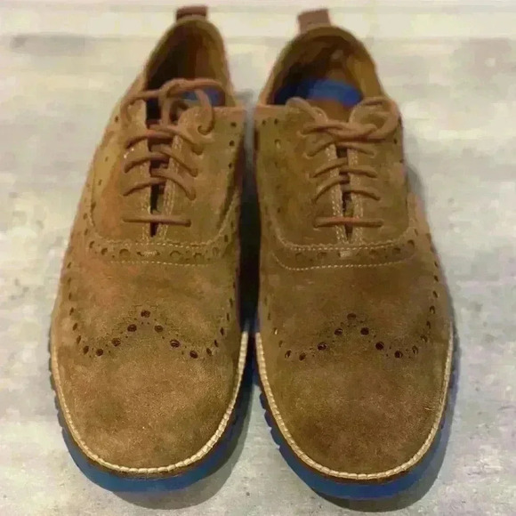 Cole Haan ZeroGrand Suede Oxford II Men's Size 9M - Picture 1 of 8